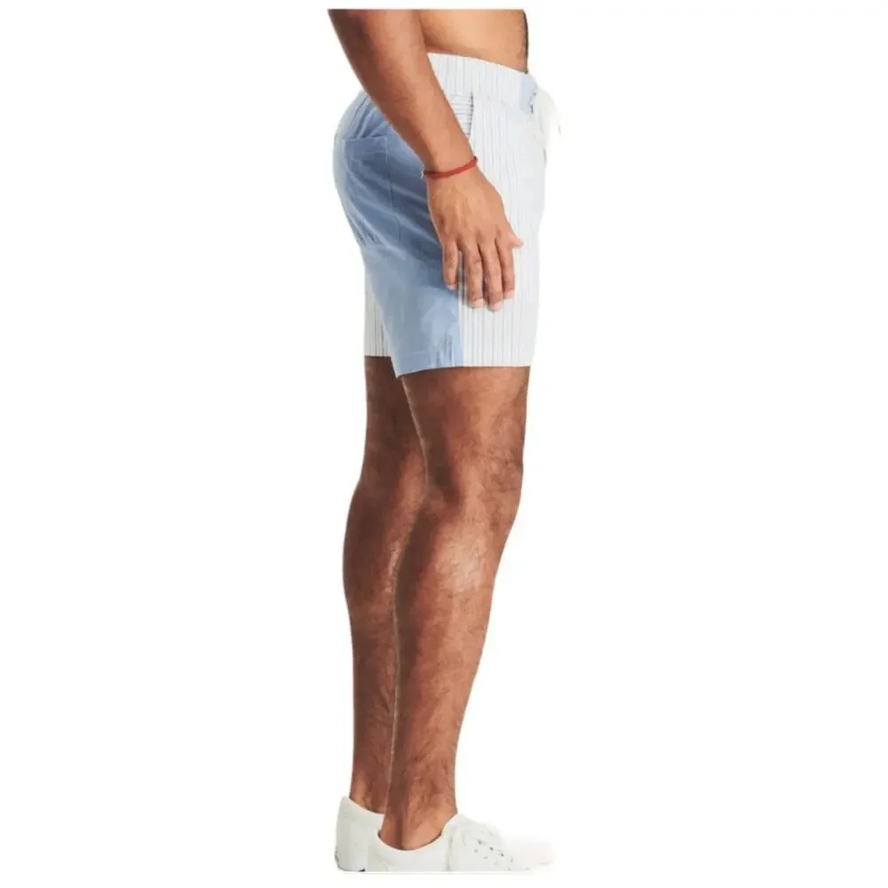 Ser.O.Ya Mens Size XL NEW Ziggy Swim Trunk Shorts in Blue Stripe Combo NWT